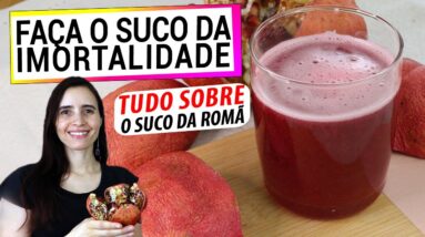 SUCO DE ROMÃ ABAIXA A PRESSÃO! TUDO SOBRE O SUCO DA IMORTALIDADE E COMO FAZER DO JEITO CERTO!