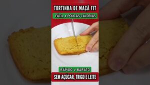 TORTINHA DE MAÇÃ FIT - Delícia Sem Açúcar, Trigo e Leite - Fácil, Rápida e Saudável