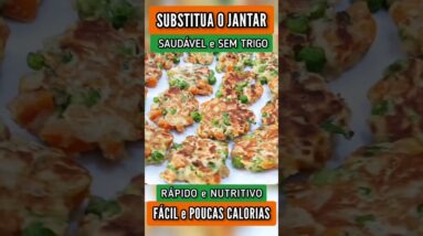 JANTAR RÁPIDO, POUCAS CALORIAS e SAUDÁVEL! Fácil, Sem Trigo, Gostoso e Poucos Ingredientes