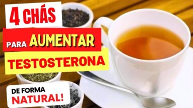 4 CHÁS para AUMENTAR A TESTOSTERONA Naturalmente!