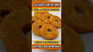 Salgado SEM FRITURA! Poucas Calorias, Sem Trigo, Rico em Proteínas e Menos Carboidratos - Vai amar!