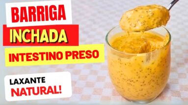 CAFÉ DA MANHÃ LAXANTE NATURAL para BARRIGA INCHADA e INTESTINO PRESO - Delicioso, Fácil e Rápido