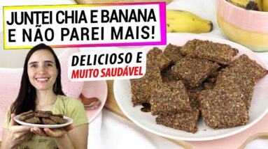 CHIA E BANANA, MISTURE OS DOIS! NUNCA PENSEI QUE FICARIA TÃO DELICIOSO E SAUDÁVEL!