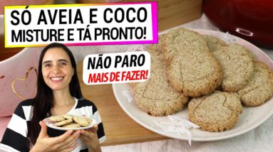 SÓ AVEIA E COCO E TÁ PRONTO! LANCHE SAUDÁVEL PERFEITO! NUNCA MAIS COMPRE NO MERCADO!