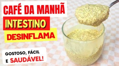 Café da Manhã para INTESTINO e DESINFLAMAR - Gostoso, Fácil e Low Carb - Rico em Fibras e Proteínas