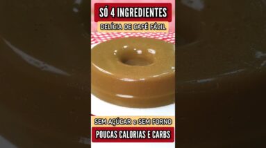 Delícia de CAFÉ com POUCAS CALORIAS e LOW CARB - Sem Açúcar e Forno, Fácil e Rápido