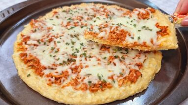 Transforme o ARROZ QUE SOBROU em uma PIZZA LEVE, SAUDÁVEL e DELICIOSA - Fácil, Rápida e Sem Farinha