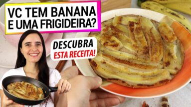 NA FRIGIDEIRA, SE TEM BANANA, FAÇA ISSO! DESCUBRA A RECEITA FÁCIL MAIS DELICIOSA PARA O SEU LANCHE!