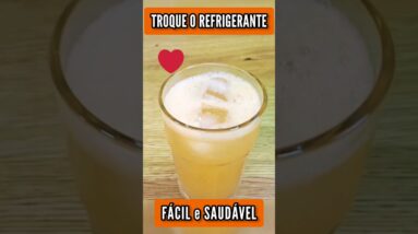 REFRIGERANTE CASEIRO Simples, Gostoso e SAUDÁVEL - Poucas Calorias!