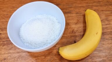 Só 5 MIN! Delícia SEM AÇÚCAR de 3 INGREDIENTES - SEM FARINHA, LEITE e OVO - Fácil, Rápido e Saudável