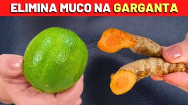 BEBIDA NATURAL para ELIMINAR MUCO NA GARGANTA (Pigarro, Catarro, Secreção..) - Fácil e Barato!