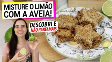 LIMÃO E AVEIA, MISTURE OS DOIS E TÁ PRONTO! LANCHE SAUDÁVEL FÁCIL E PERFEITO PARA QUALQUER HORA!