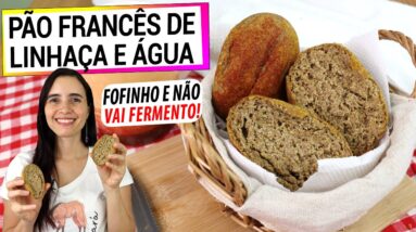 MISTURE A LINHAÇA E A ÁGUA ASSIM E NÃO COMPRE MAIS PÃO! É FOFINHO, SAUDÁVEL E FÁCIL PARA O LANCHE!