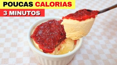 DELÍCIA SEM AÇÚCAR de 4 INGREDIENTES! Rica em PROTEÍNAS, Fácil, Rápido e Saudável (Poucas Calorias)