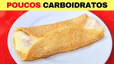 SUBSTITUA O PÃO em 3 MIN com POUCOS CARBOIDRATOS! Fácil, Rápido, Barato e Saudável (Low Carb)