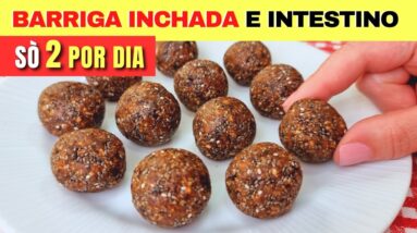 Só 2 POR DIA - PODEROSO LAXANTE NATURAL para BARRIGA INCHADA e INTESTINO PRESO (Só 3 Ingredientes)