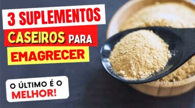 3 Suplementos CASEIROS para EMAGRECER - Fáceis, Baratos, LOW CARB, Versáteis e Nutritivos