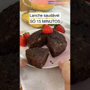 Lanche saudável só 15 MN! Fácil e rápido, sem açúcar, sem glúten e vegano!