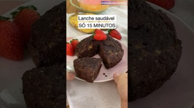 Lanche saudável só 15 MN! Fácil e rápido, sem açúcar, sem glúten e vegano!