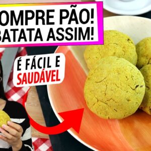 NÃO COMPRE PÃO, AMASSE SUA BATATA ASSIM! SAUDÁVEL, FÁCIL, PERFEITO PARA O LANCHE!