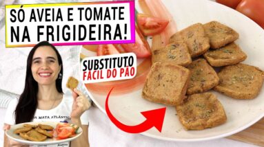 SE TEM AVEIA E TOMATE, PREPARA ESTA RECEITA ASSIM NA FRIGIDEIRA! LANCHE FÁCIL E SAUDÁVEL!