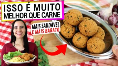 MELHOR QUE CARNE! MAIS SAUDÁVEL, RICO EM PROTEÍNA E MUITO FÁCIL PARA O ALMOÇO!