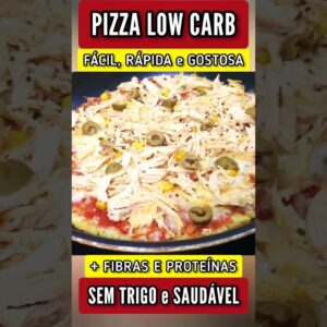 Pizza de Frigideira Low Carb Fácil e Saudável, Rica em Fibras e Proteínas - Massa Incrível!