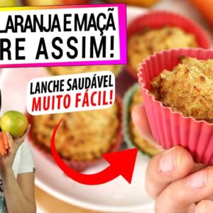 CENOURA, MAÇÃ E LARANJA! MISTURE ASSIM PARA ESTE LANCHE SAUDÁVEL FÁCIL! NUNCA MAIS USEI AÇÚCAR!