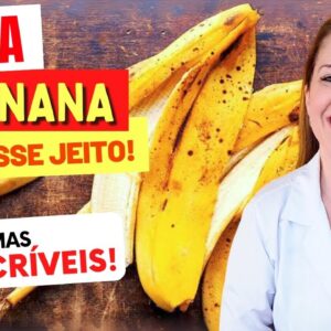 5 RECEITAS INCRÍVEIS com CASCA DE BANANA! Benefícios e Formas Saudáveis de Usar