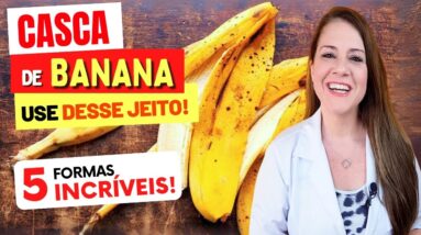 5 RECEITAS INCRÍVEIS com CASCA DE BANANA! Benefícios e Formas Saudáveis de Usar