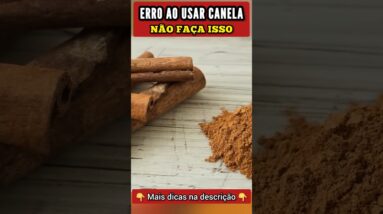 ERRO ao USAR CANELA - Não Faça Isso!