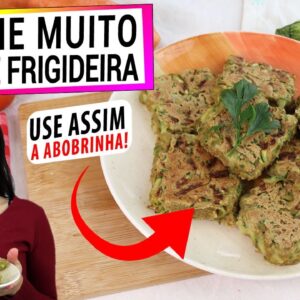 RALE A ABOBRINHA ASSIM PARA ESTE LANCHE SAUDÁVEL DE FRIGIDEIRA! NUNCA VI RECEITA TÃO FÁCIL!