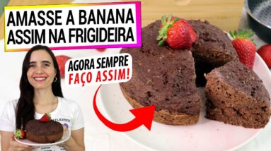 AGORA SEMPRE MISTURO ASSIM AS BANANAS! LANCHE SAUDÁVEL DE FRIGIDEIRA FÁCIL E RÁPIDO!