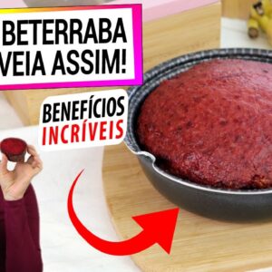 JUNTE ASSIM A BETERRABA COM A AVEIA NA FRIGIDEIRA! BENEFICIA SUA SAÚDE, LANCHE MUITO SAUDÁVEL!