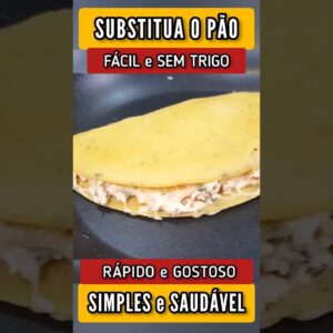 SUBSTITUA O PÃO, Sem Trigo, Fácil, Rápido e Delicioso (Na Frigideira e Poucos Ingredientes)