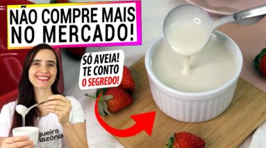 BATA A AVEIA ASSIM NO LIQUIDIFICADOR E NUNCA MAIS COMPRE NO MERCADO! MAIS SAUDÁVEL E SEM LACTOSE!