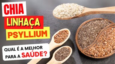 CHIA, LINHAÇA ou PSYLLIUM - O Que é Melhor para Dieta? Qual é Mais Saudável?