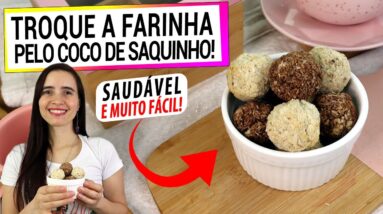 TEM COCO RALADO? MISTURE COM A BANANA ASSIM E NÃO USE MAIS FARINHA! FÁCIL E SAUDÁVEL PARA O LANCHE!