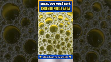 SINAL que está BEBENDO POUCA ÁGUA