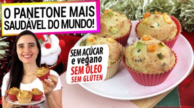 TEM AVEIA? ENTÃO FAÇA ESTE PANETONE SAUDÁVEL EM MINUTOS! SEM GLÚTEN, VEGANO E SEM AÇÚCAR!