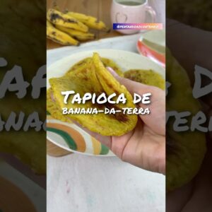 Tapioca feita de banana! Só um ingrediente! Descubra o segredo!