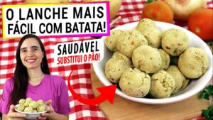 TEM BATATA? ENTÃO FAÇA ESTA RECEITA PERFEITA PARA O LANCHE! SUBSTITUI O PÃO E É FÁCIL!