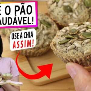 MISTURE ASSIM A CHIA PARA O PÃO MAIS SAUDÁVEL DA SUA VIDA! SEM GLÚTEN, VEGANO, 100% GRÃOS!