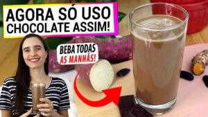 SE FOSSE VOCÊ SO USARIA CHOCOLATE ASSIM AGORA! BEBA TODAS AS MANHÃS! INTESTINO SAUDÁVEL DE VERDADE!