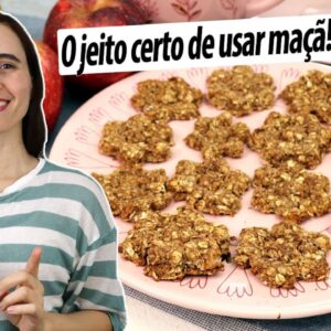 É tão saudável usar as maçãs assim no lanche! Fácil, poucos ingredientes! Sem glúten e sem açúcar!